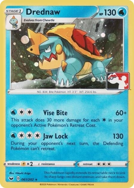 Image for Drednaw - 061/202 (League Promo) (061/202) (League & Championship Cards) (PR) - Pokemon