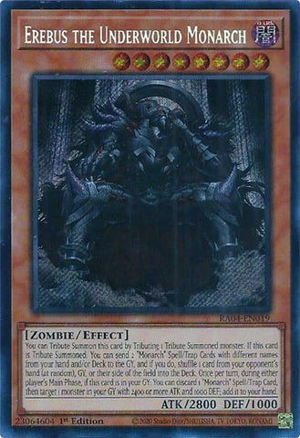 Erebus the Underworld Monarch (Secret Rare) (RA04-EN019) (Quarter Century Stampede) YuGiOh