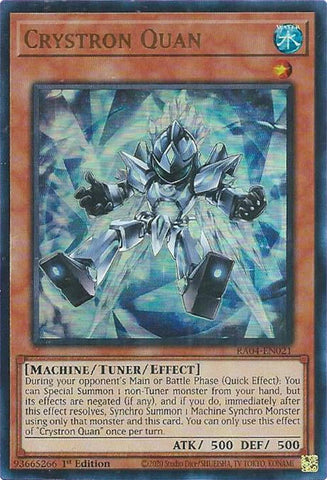 Crystron Quan (UR) (RA04-EN021) (Quarter Century Stampede) YuGiOh