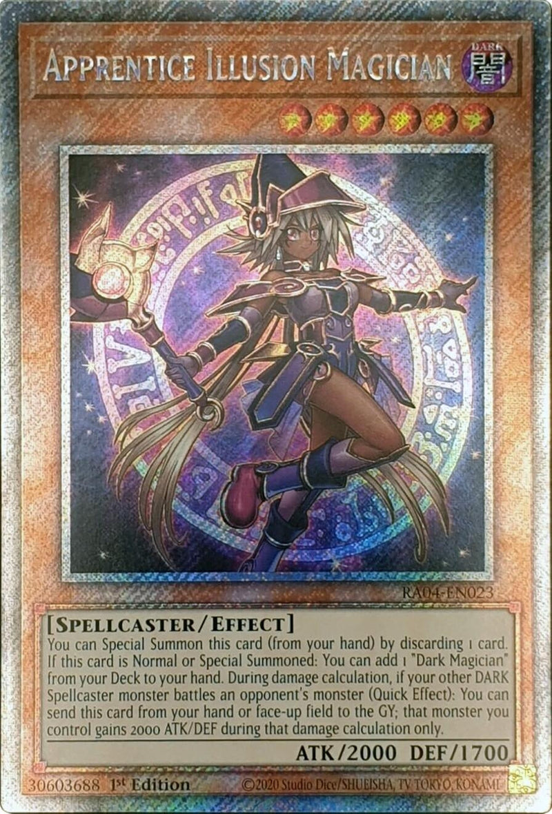 Apprentice Illusion Magician (Platinum Secret Rare) (RA04-EN023) (Quarter Century Stampede) YuGiOh