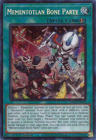 Mementotlan Bone Party (Secret Rare) (RA04-EN099) (Quarter Century Stampede) YuGiOh