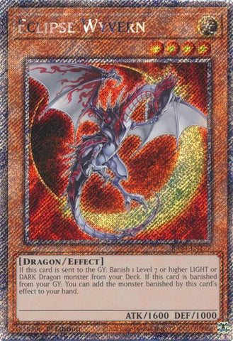 Eclipse Wyvern (Platinum Secret Rare) (RA04-EN177) (Quarter Century Stampede) YuGiOh