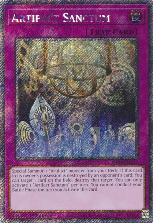 Artifact Sanctum (Platinum Secret Rare) (RA04-EN217) (Quarter Century Stampede) YuGiOh