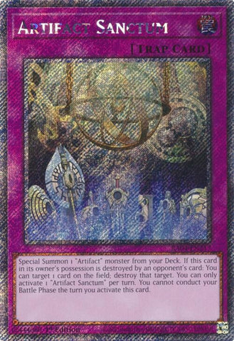 Artifact Sanctum (Platinum Secret Rare) (RA04-EN217) (Quarter Century Stampede) YuGiOh