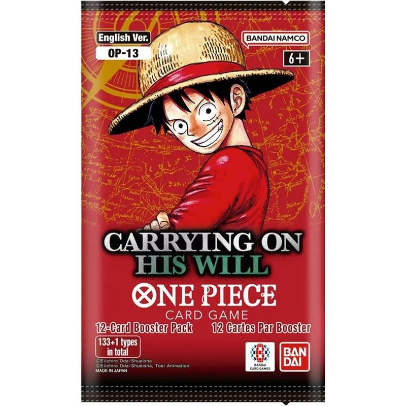Image for Carrying On His Will Booster Pack - One Piece Card Game