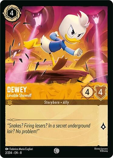 Image for Dewey - Lovable Showoff (2/204) (Reign of Jafar) (8) - Disney Lorcana