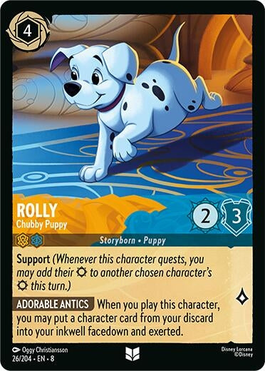 Image for Rolly - Chubby Puppy (26/204) (Reign of Jafar) (8) - Disney Lorcana