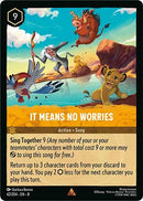 Image for It Means No Worries (42/204) (Reign of Jafar) (8) - Disney Lorcana