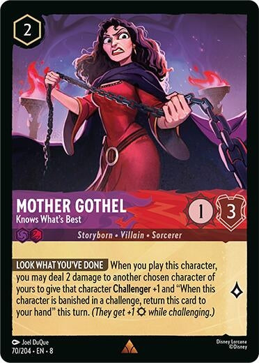 Image for Mother Gothel - Knows What's Best (70/204) (Reign of Jafar) (8) - Disney Lorcana