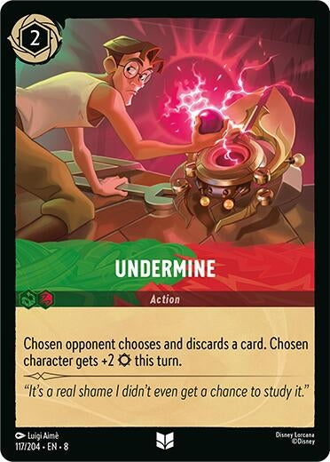 Image for Undermine (117/204) (Reign of Jafar) (8) - Disney Lorcana