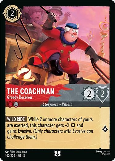 Image for The Coachman - Greedy Deceiver (140/204) (Reign of Jafar) (8) - Disney Lorcana