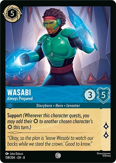 Image for Wasabi - Always Prepared (158/204) (Reign of Jafar) (8) - Disney Lorcana