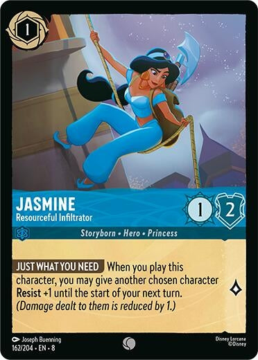 Image for Jasmine - Resourceful Infiltrator (162/204) (Reign of Jafar) (8) - Disney Lorcana