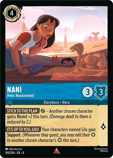 Image for Nani - Heist Mastermind (165/204) (Reign of Jafar) (8) - Disney Lorcana