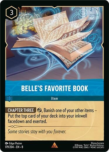 Image for Belle's Favorite Book (179/204) (Reign of Jafar) (8) - Disney Lorcana
