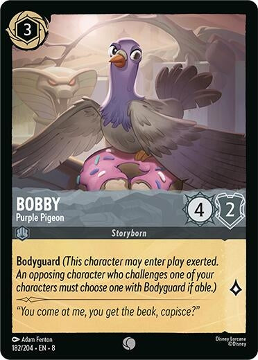 Image for Bobby - Purple Pigeon (182/204) (Reign of Jafar) (8) - Disney Lorcana