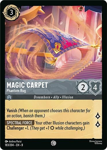 Image for Magic Carpet - Phantom Rug (183/204) (Reign of Jafar) (8) - Disney Lorcana