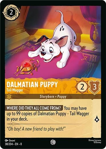 Image for Dalmatian Puppy - Tail Wagger (38/204) (Reign of Jafar) (8) - Disney Lorcana