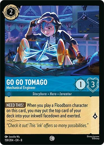Image for Go Go Tomago - Mechanical Engineer (159/204) (Reign of Jafar) (8) - Disney Lorcana