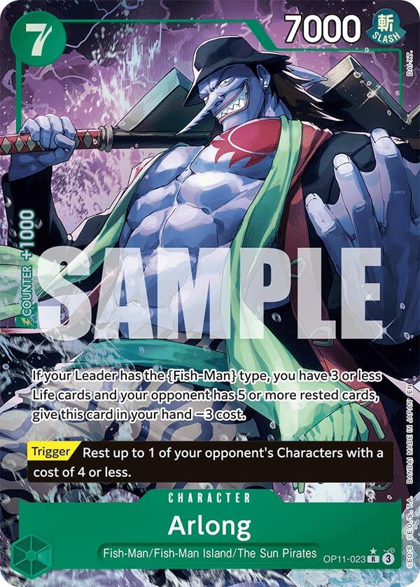 Arlong (Alternate Art) (OP11-023) (A Fist of Divine Speed) One Piece Card Game