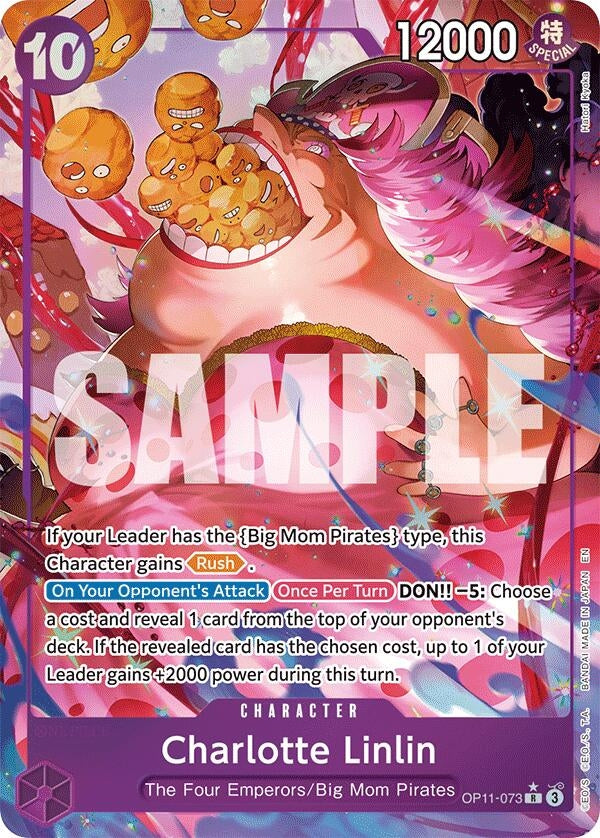 Charlotte Linlin (Alternate Art) (OP11-073) (A Fist of Divine Speed) (OP11) One Piece Card Game