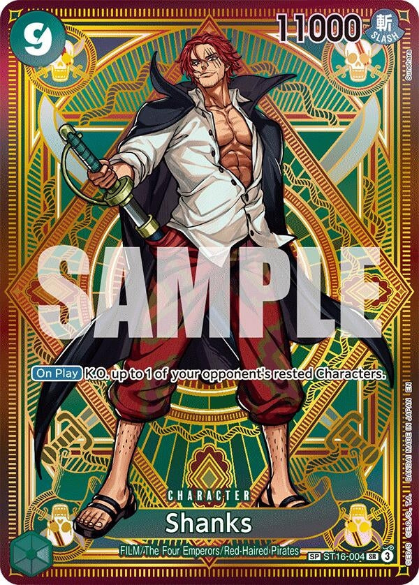 Shanks (SP) (ST16-004) (A Fist of Divine Speed) (OP11) One Piece Card Game