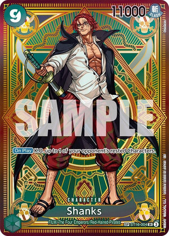 Shanks (SP) (ST16-004) (A Fist of Divine Speed) (OP11) One Piece Card Game