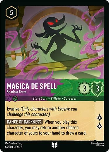 Image for Magica De Spell - Shadow Form (66/204) (Reign of Jafar) (8) - Disney Lorcana