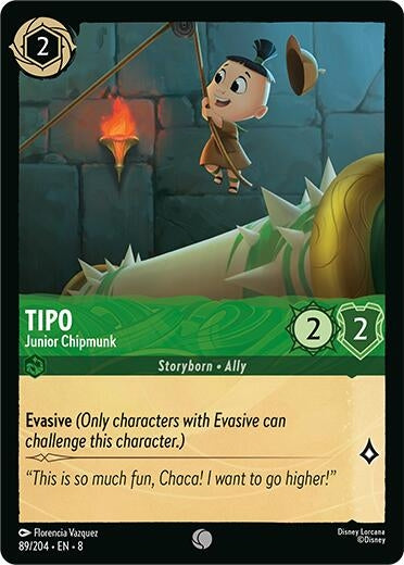 Image for Tipo - Junior Chipmunk (89/204) (Reign of Jafar) (8) - Disney Lorcana