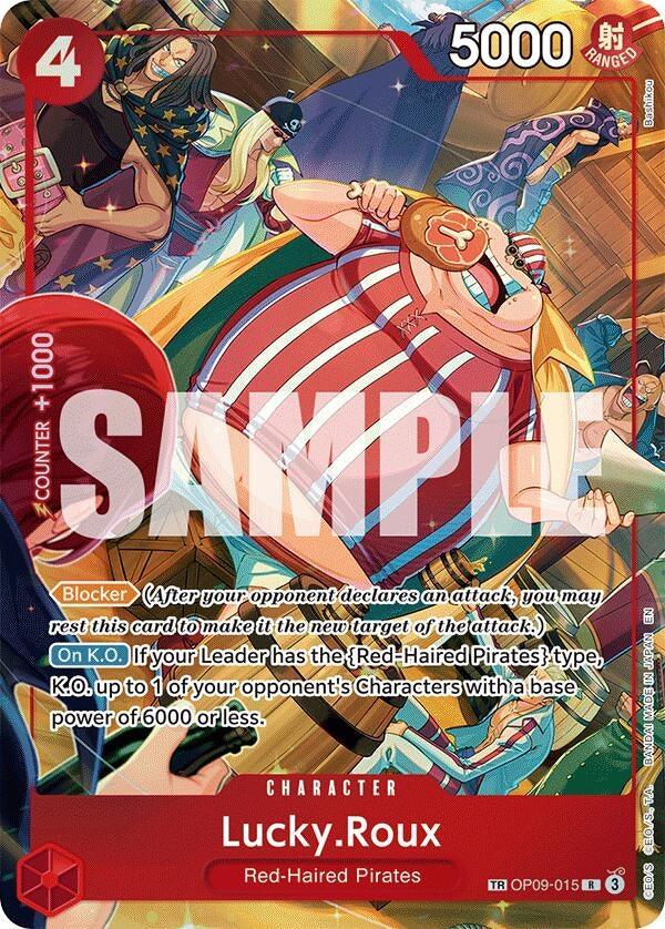 Lucky.Roux (TR) (OP09-015) (A Fist of Divine Speed) One Piece Card Game