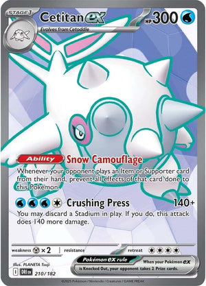 Cetitan ex (210/182) (SV10: Destined Rivals) (DRI) Pokemon