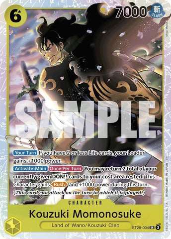 Kouzuki Momonosuke (ST28-004) (Starter Deck 28: GREEN/YELLOW Yamato) One Piece Card Game