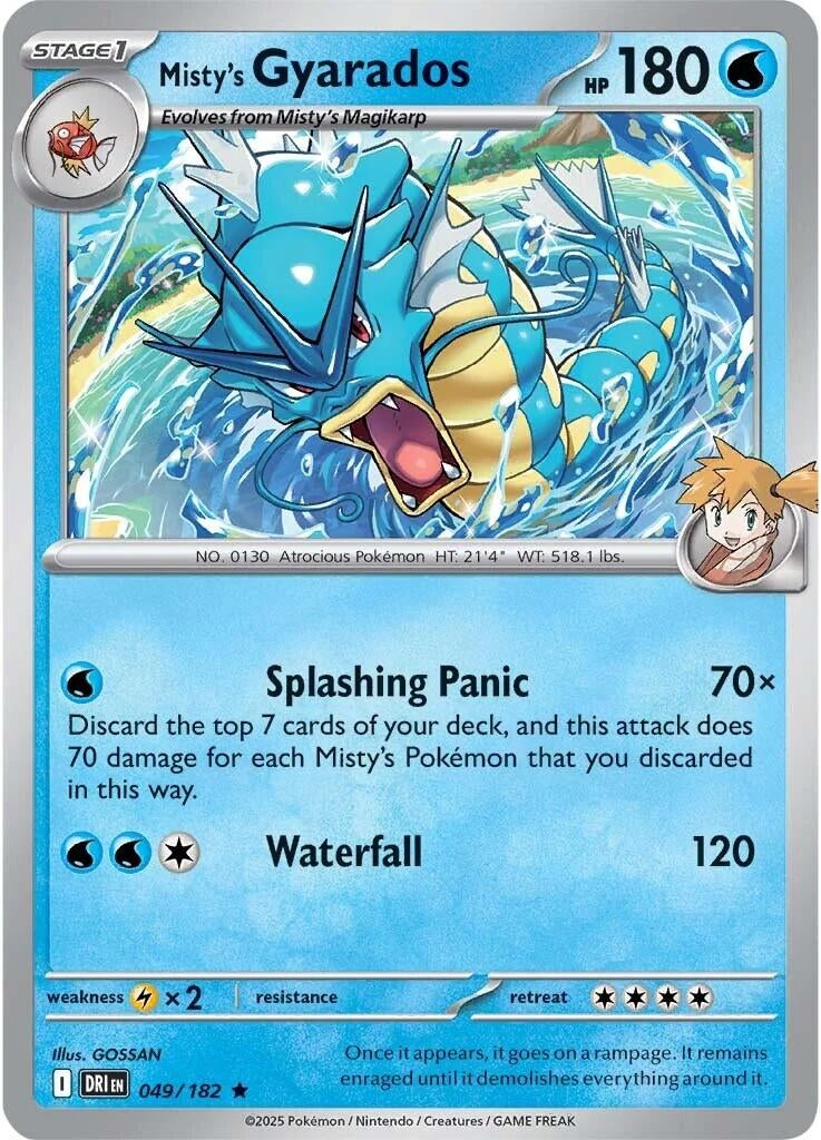 Image for Misty's Gyarados - 049/182 (Non-holo) (049/182) - Pokemon