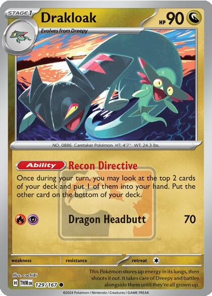 Drakloak (129/167) (League & Championship Cards) Pokemon