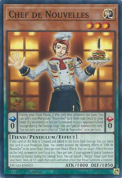 Chef de Nouvelles (DUAD-EN023) (Duelist's Advance) YuGiOh