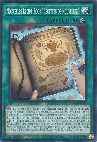 Nouvelles Recipe Book "Recettes de Nouvellez" (DUAD-EN067) (Duelist's Advance) YuGiOh