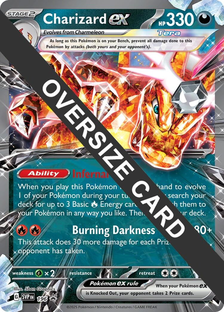Image for Charizard ex -196 (196) (Jumbo Cards) (PR) - Pokemon