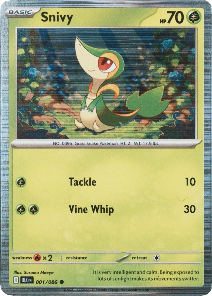 Snivy - 001/086 (Unova Poster Collection) (001/086) (Miscellaneous Cards & Products) Pokemon