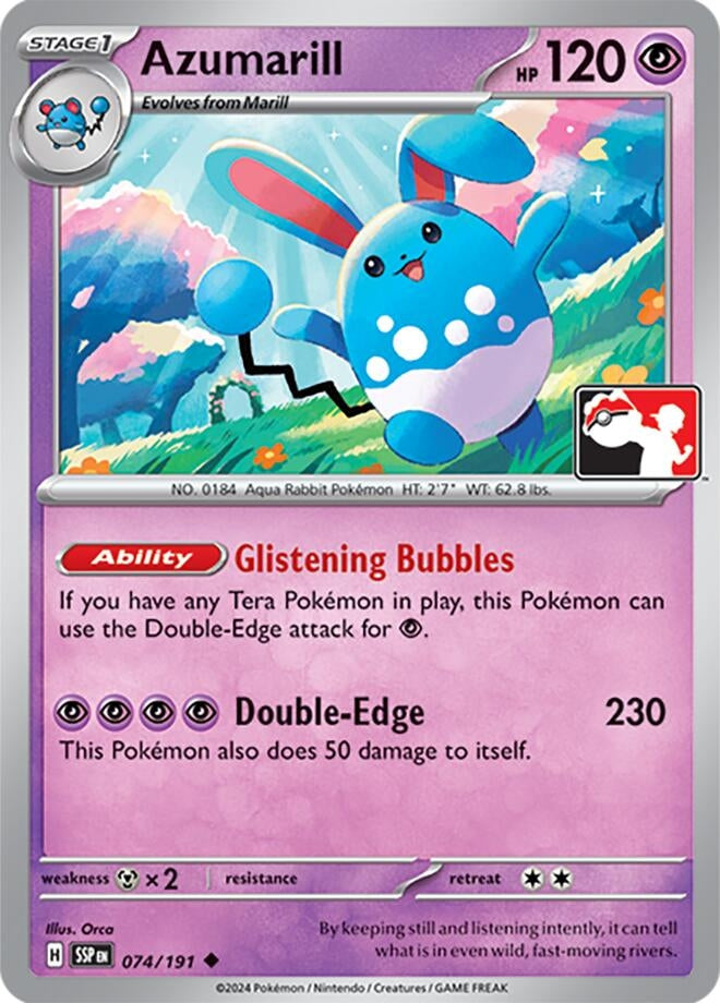 Image for Azumarill (074/191) (Prize Pack Series Cards) - Pokemon