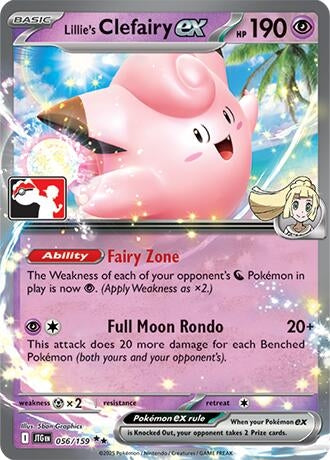 Image for Lillie's Clefairy ex (056/159) (Prize Pack Series Cards) - Pokemon