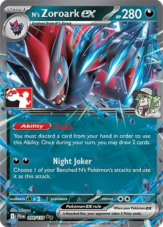Image for N's Zoroark ex (098/159) (Prize Pack Series Cards) - Pokemon