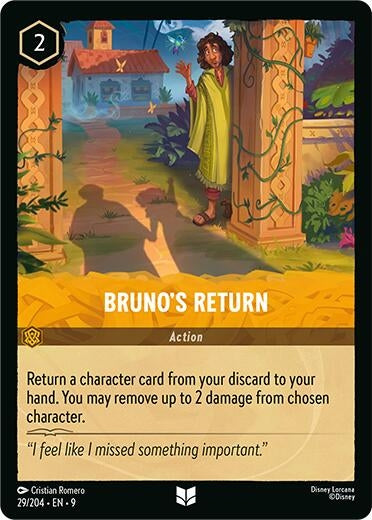 Image for Bruno's Return (29/204) (Fabled) (9) - Disney Lorcana