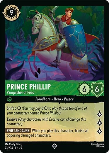 Image for Prince Phillip - Vanquisher of Foes (73/204) (Fabled) (9) - Disney Lorcana