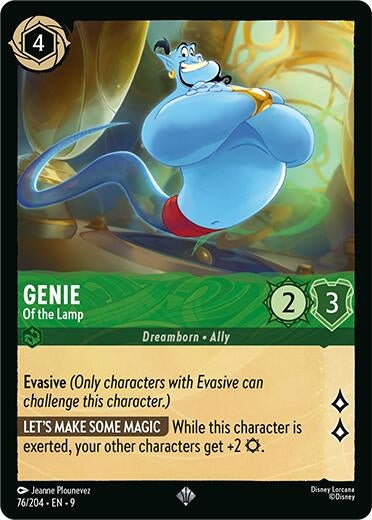 Image for Genie - Of the Lamp (76/204) (Fabled) (9) - Disney Lorcana