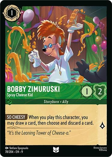 Image for Bobby Zimuruski - Spray Cheese Kid (78/204) (Fabled) (9) - Disney Lorcana