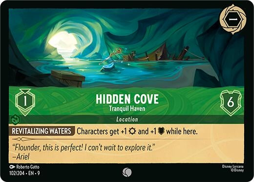 Image for Hidden Cove - Tranquil Haven (102/204) (Fabled) (9) - Disney Lorcana