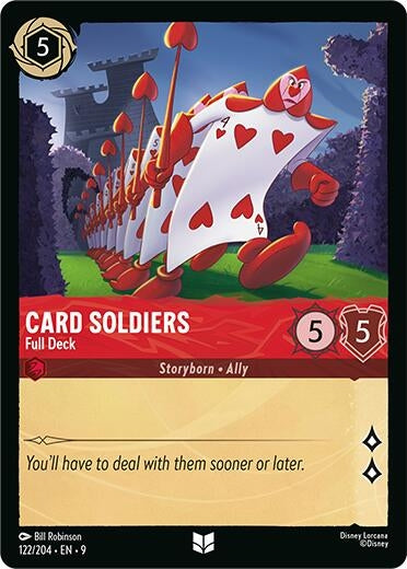 Image for Card Soldiers - Full Deck (122/204) (Fabled) (9) - Disney Lorcana