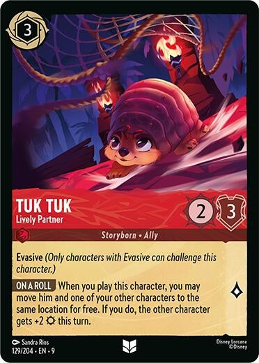 Image for Tuk Tuk - Lively Partner (129/204) (Fabled) (9) - Disney Lorcana