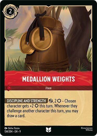 Image for Medallion Weights (134/204) (Fabled) (9) - Disney Lorcana