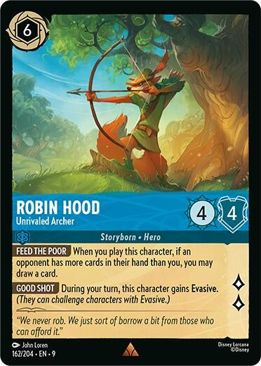 Image for Robin Hood - Unrivaled Archer (162/204) (Fabled) (9) - Disney Lorcana